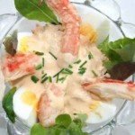 Salade de crevettes sauce au whisky