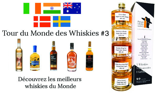 Coffret dégustation Whiskys du monde - Le club des connaisseurs